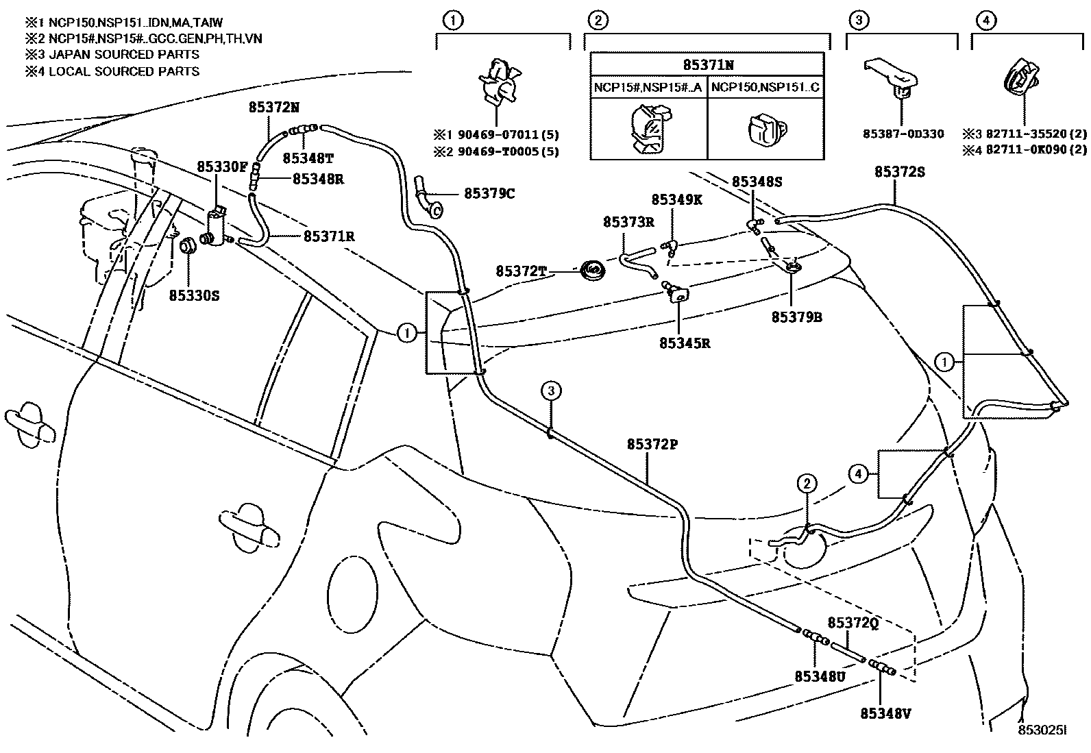 8504 — REAR WASHER