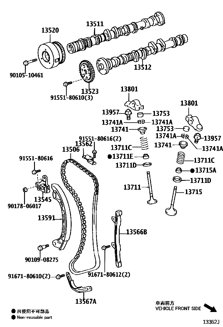 1302 — CAMSHAFT & VALVE