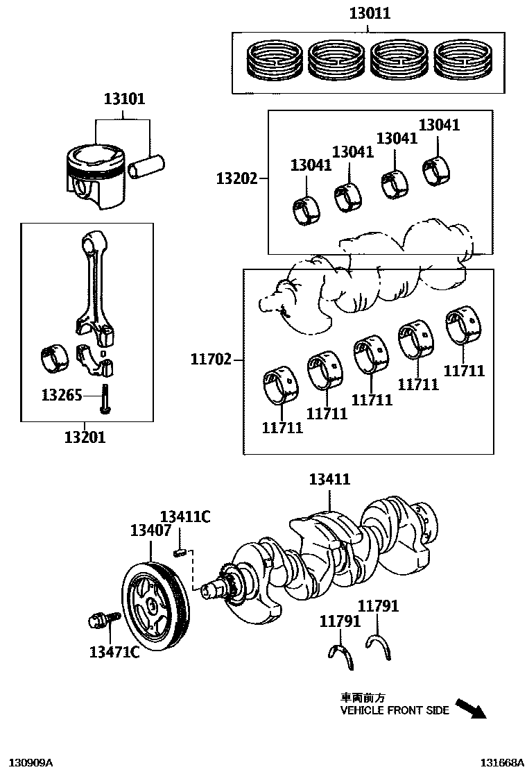 1301 — CRANKSHAFT & PISTON