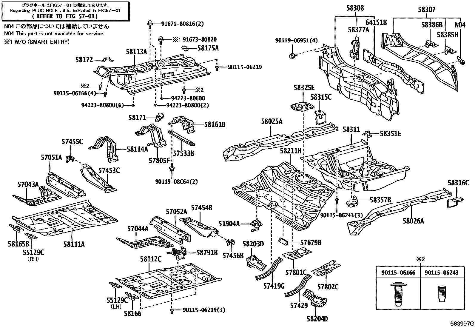 5801 — FLOOR PAN & LOWER BACK PANEL