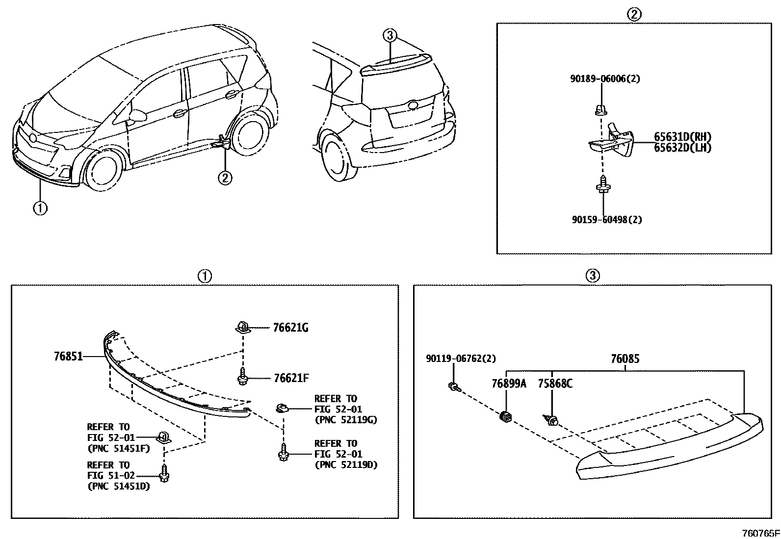 7601 — MUDGUARD & SPOILER