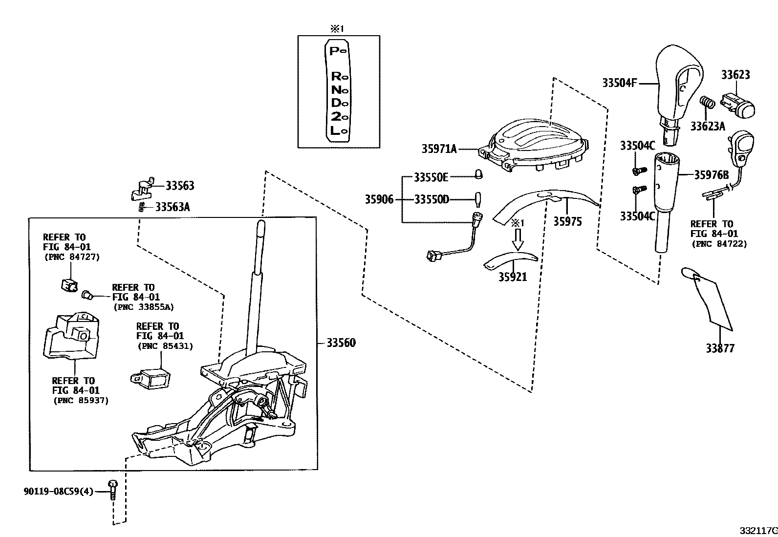 3312 — SHIFT LEVER & RETAINER