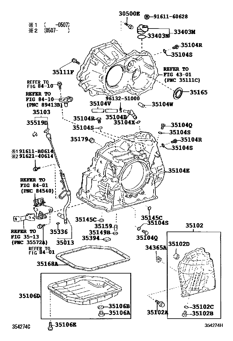 3503 — TRANSMISSION CASE & OIL PAN (ATM)