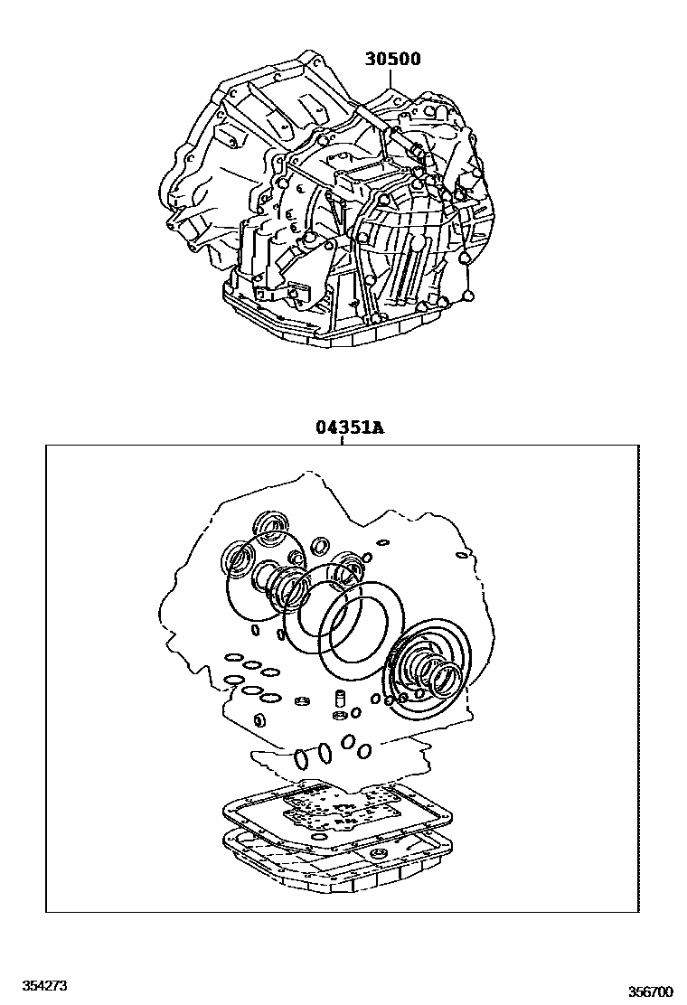 3501 — TRANSAXLE OR TRANSMISSION ASSY & GASKET KIT (ATM)