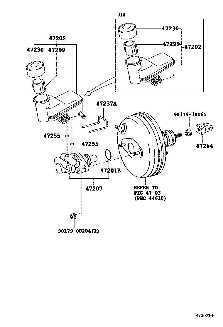 4702 — BRAKE MASTER CYLINDER
