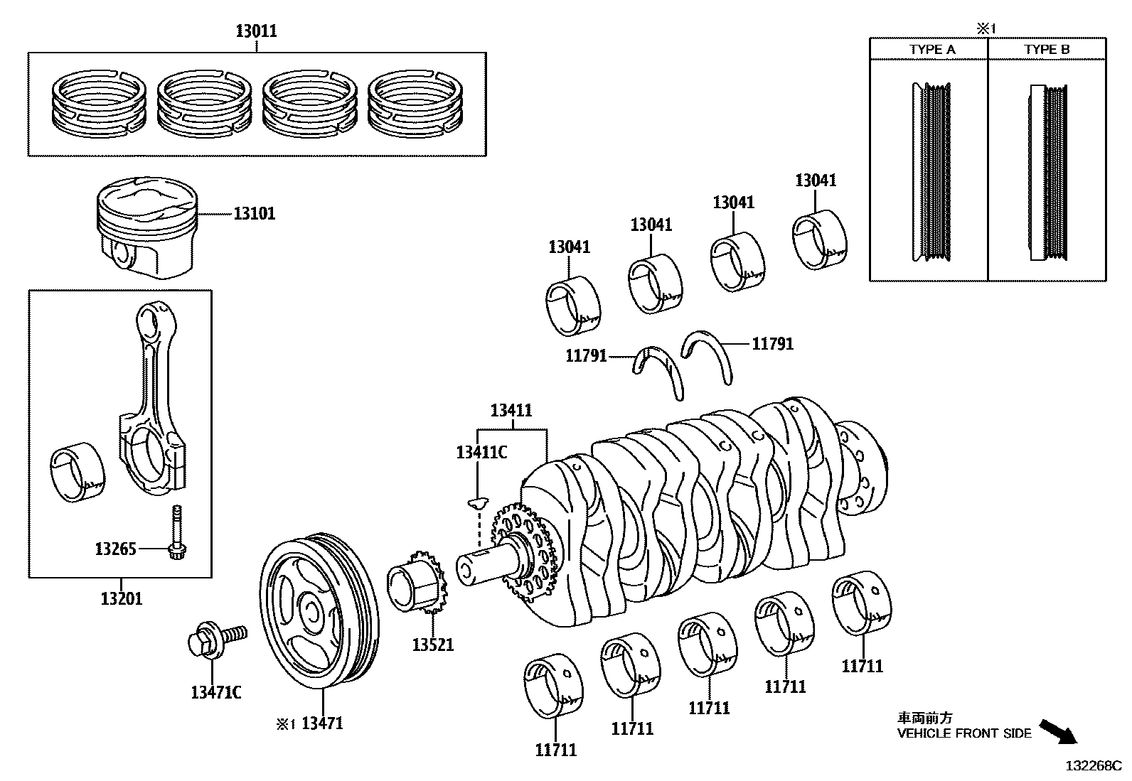1301 — CRANKSHAFT & PISTON