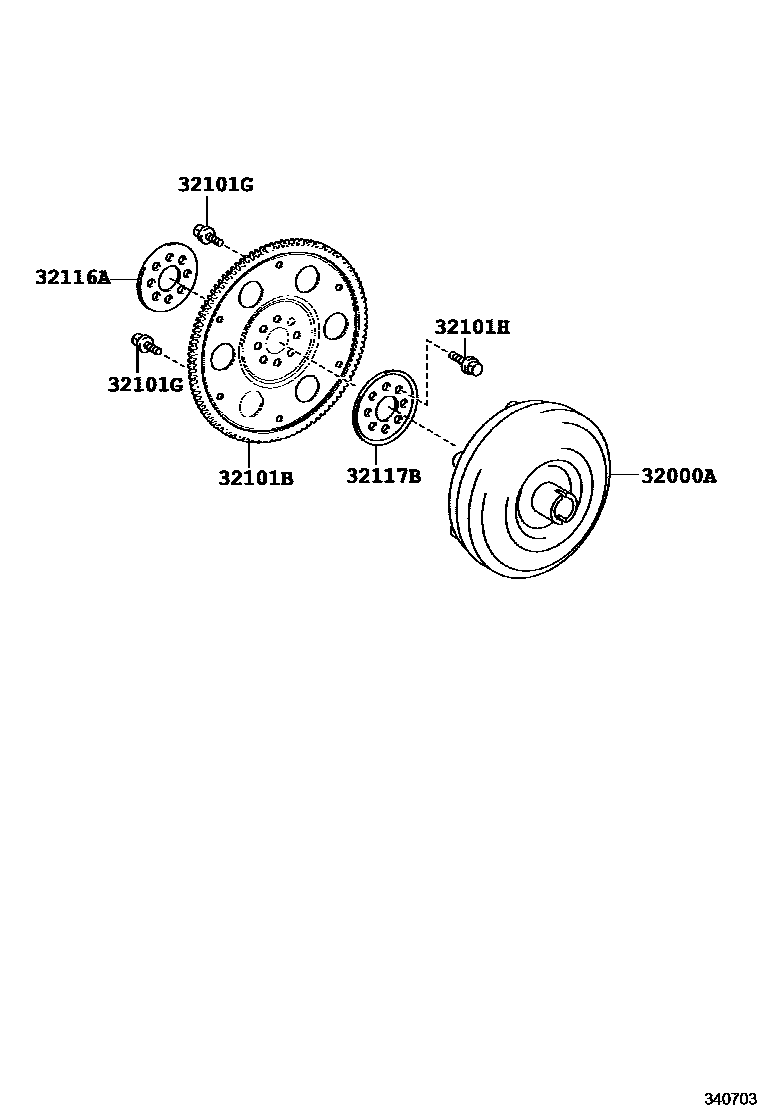 3402 — TORQUE CONVERTER, FRONT OIL PUMP(CVT)