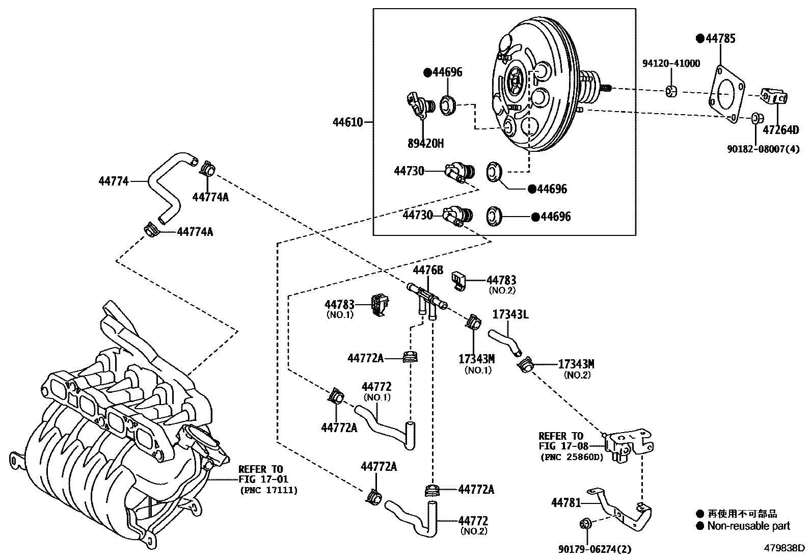 4703 — BRAKE BOOSTER & VACUUM TUBE