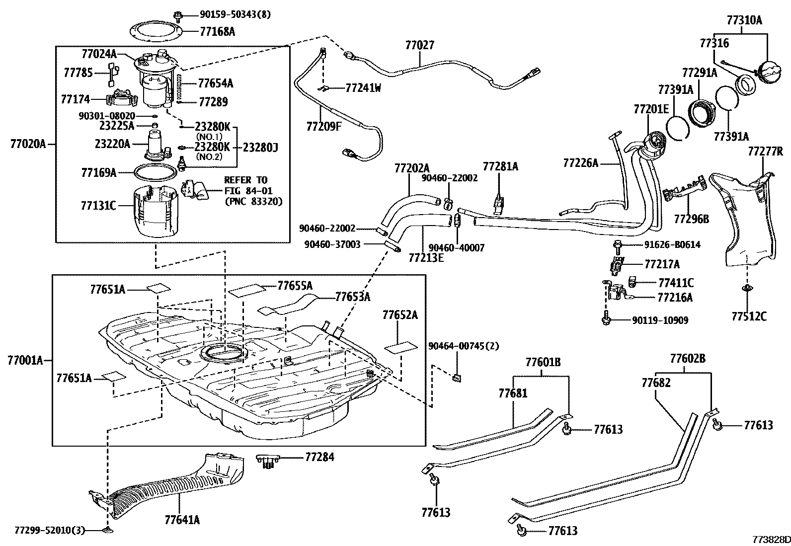 7701 — FUEL TANK & TUBE