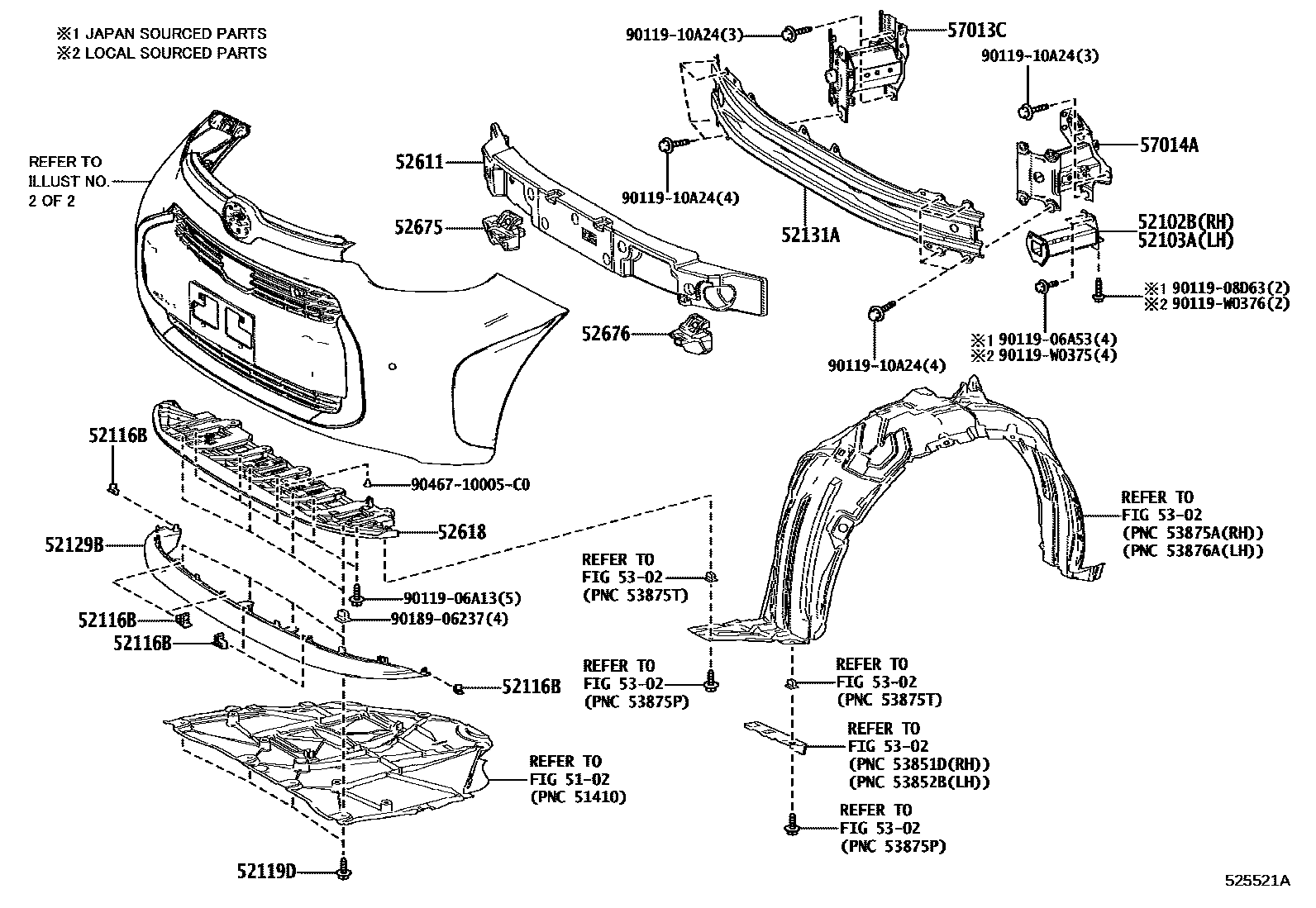 5201 — FRONT BUMPER & BUMPER STAY