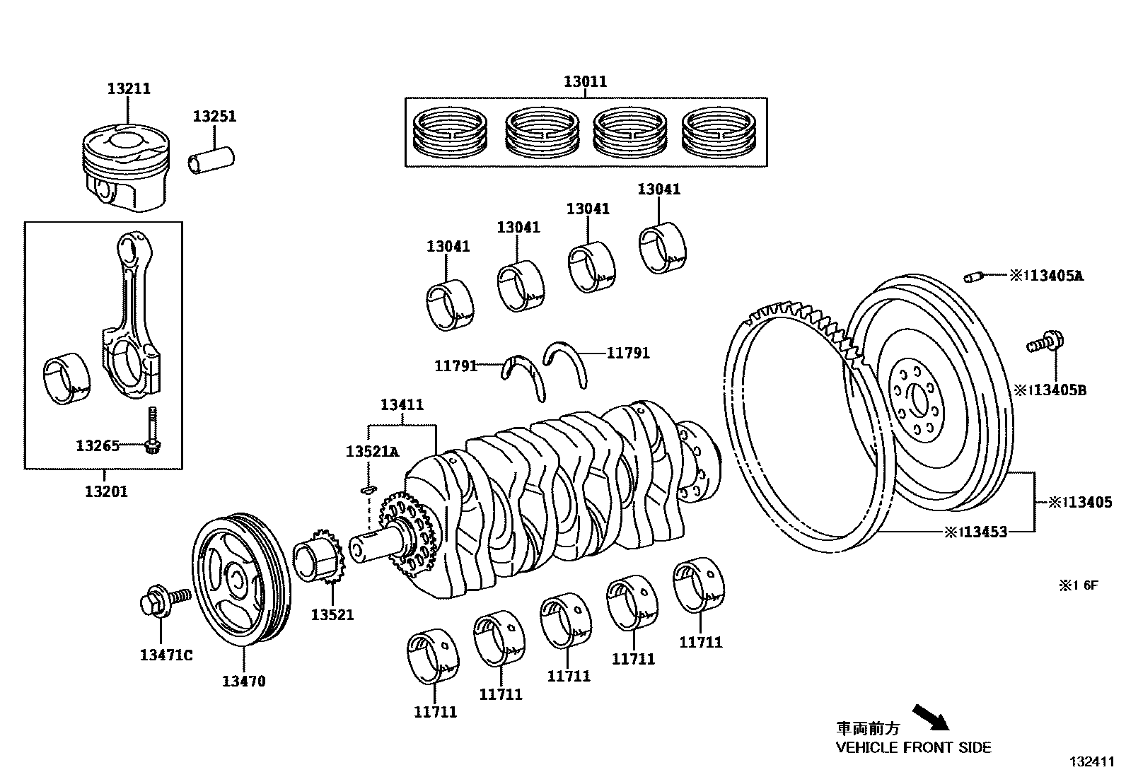 1301 — CRANKSHAFT & PISTON