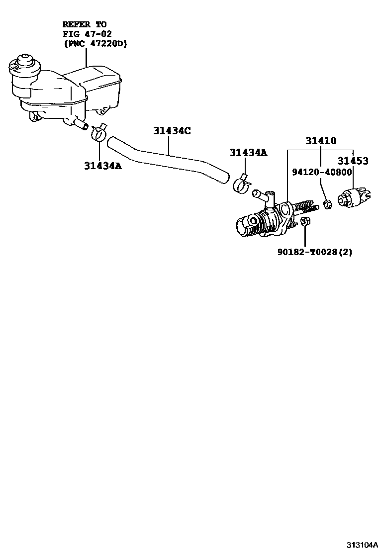 3103 — CLUTCH MASTER CYLINDER