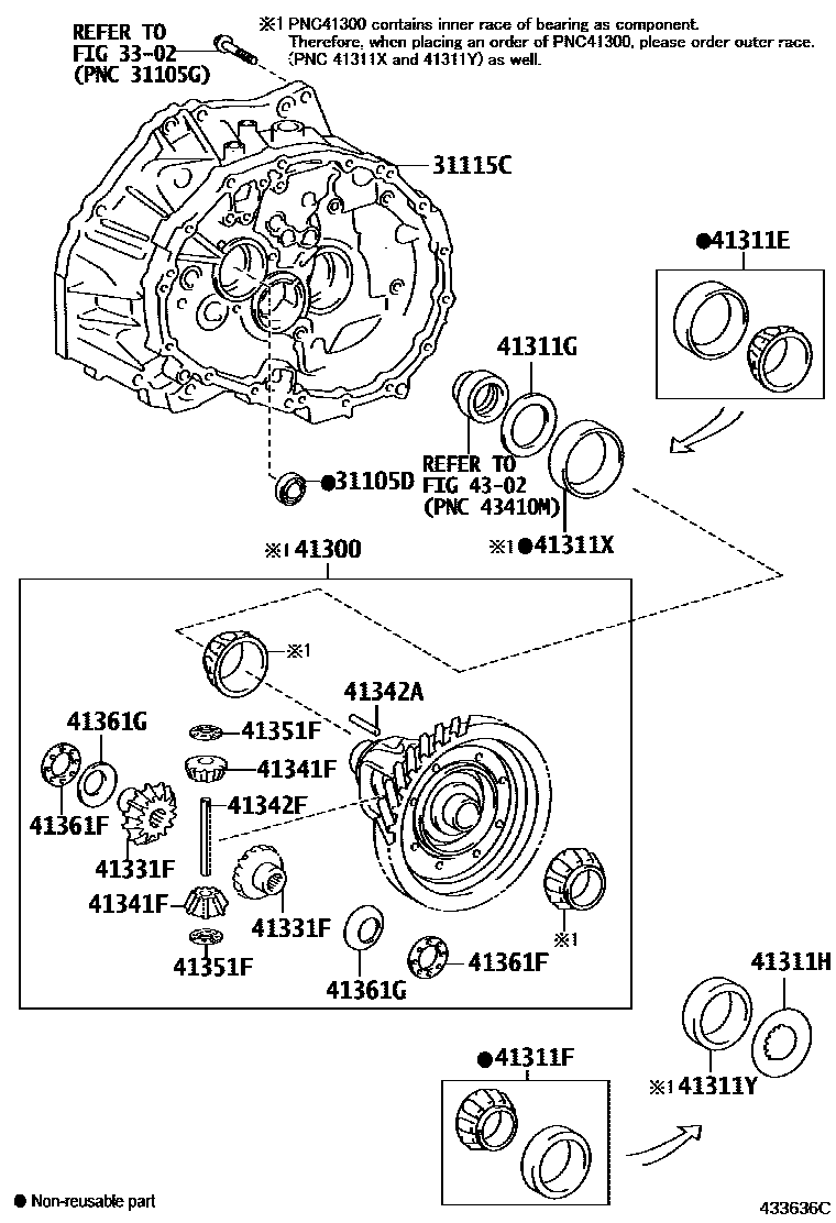 4301 — FRONT AXLE HOUSING & DIFFERENTIAL