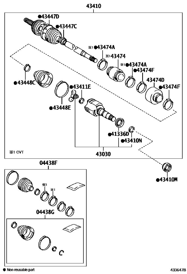 4302 — FRONT DRIVE SHAFT