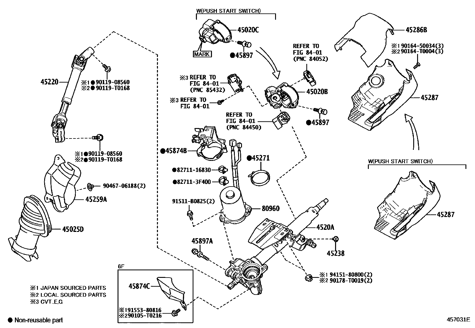 4501 — STEERING COLUMN & SHAFT