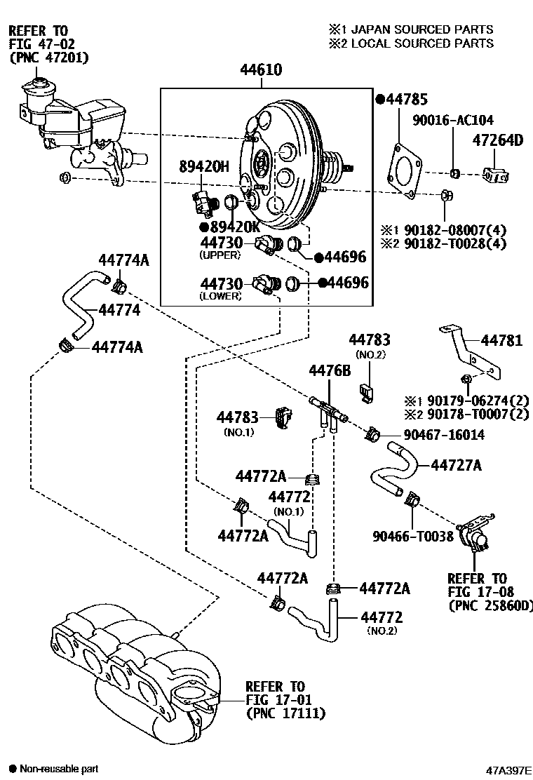 4703 — BRAKE BOOSTER & VACUUM TUBE