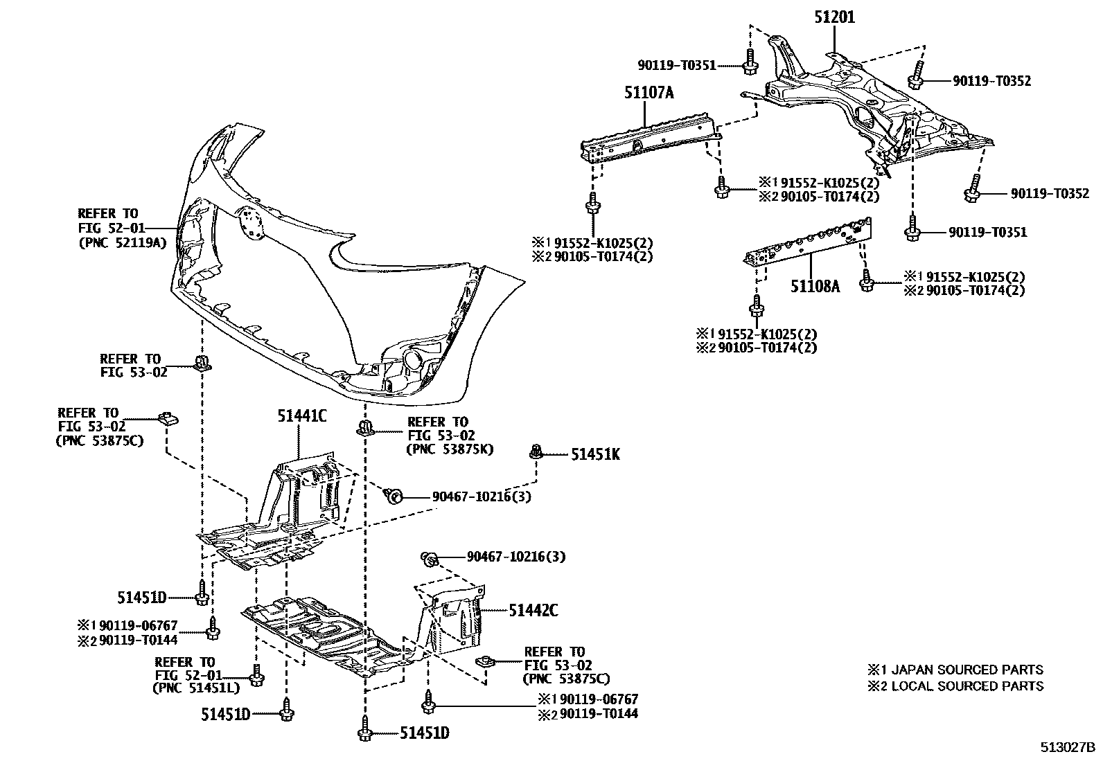 5102 — SUSPENSION CROSSMEMBER & UNDER COVER