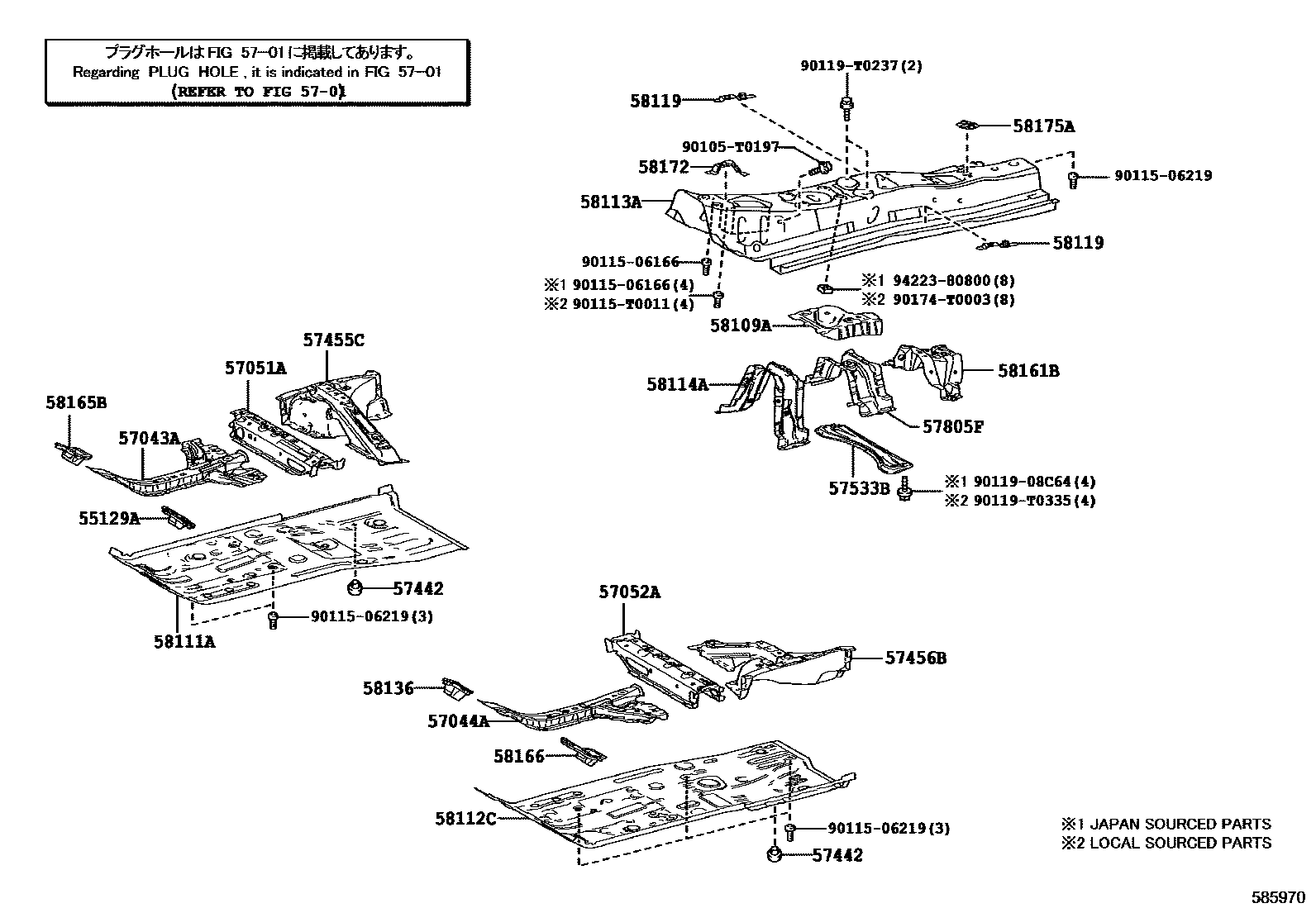 5801 — FLOOR PAN & LOWER BACK PANEL