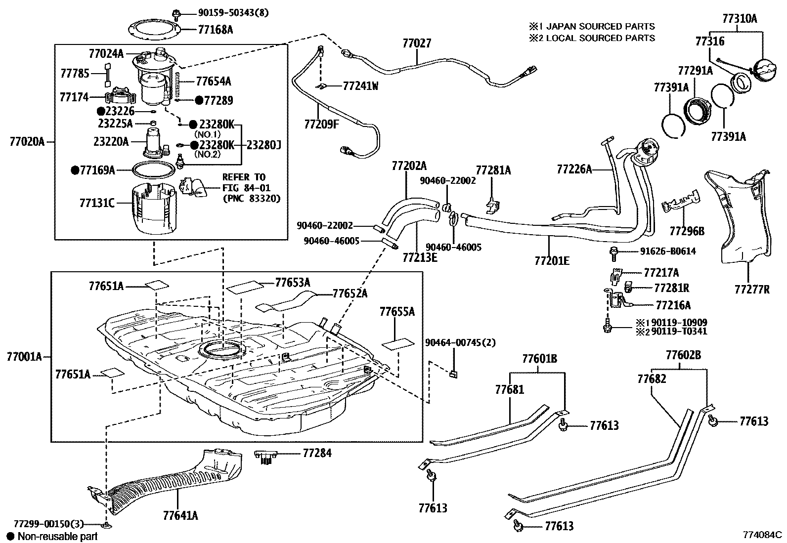 7701 — FUEL TANK & TUBE