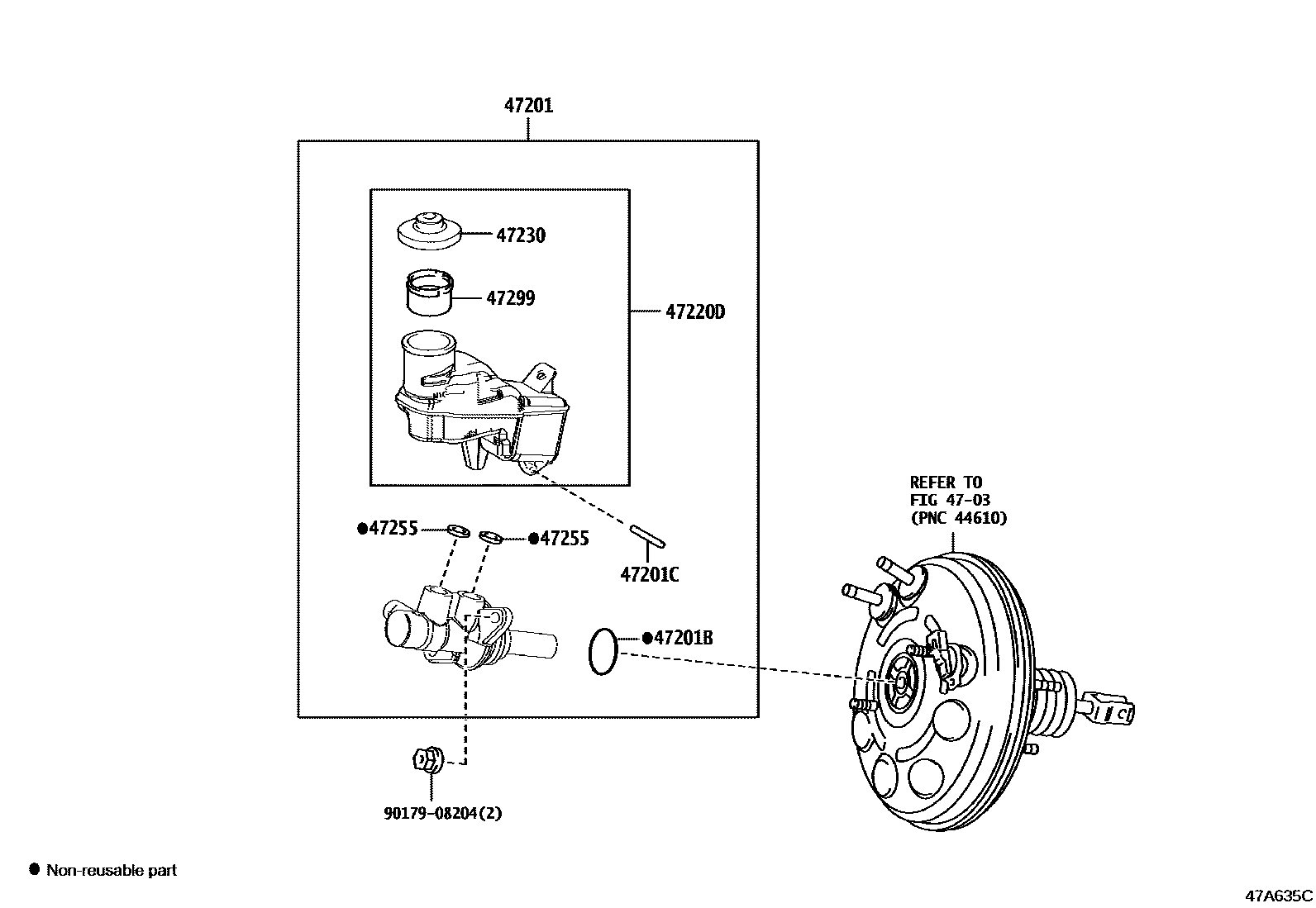 4702 — BRAKE MASTER CYLINDER