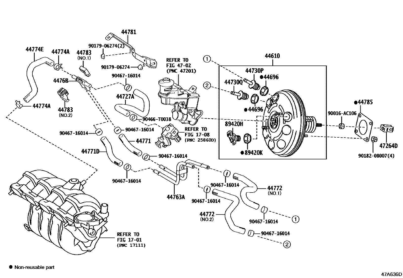 4703 — BRAKE BOOSTER & VACUUM TUBE
