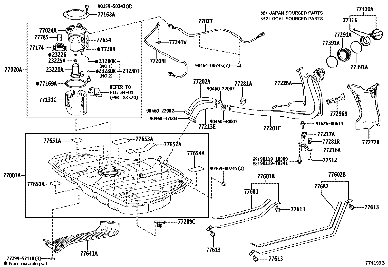 7701 — FUEL TANK & TUBE