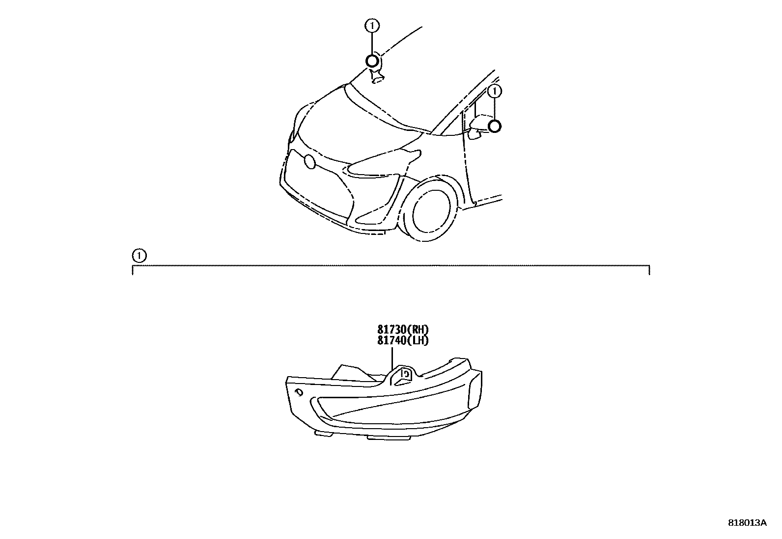 8106 — SIDE TURN SIGNAL LAMP & OUTER MIRROR LAMP