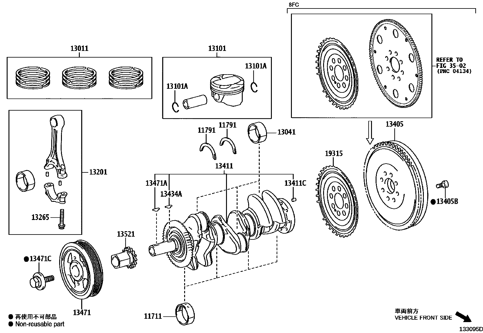 1301 — CRANKSHAFT & PISTON