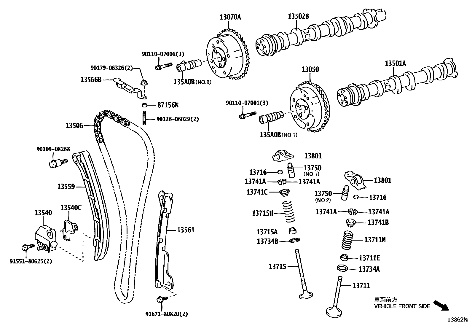 1302 — CAMSHAFT & VALVE