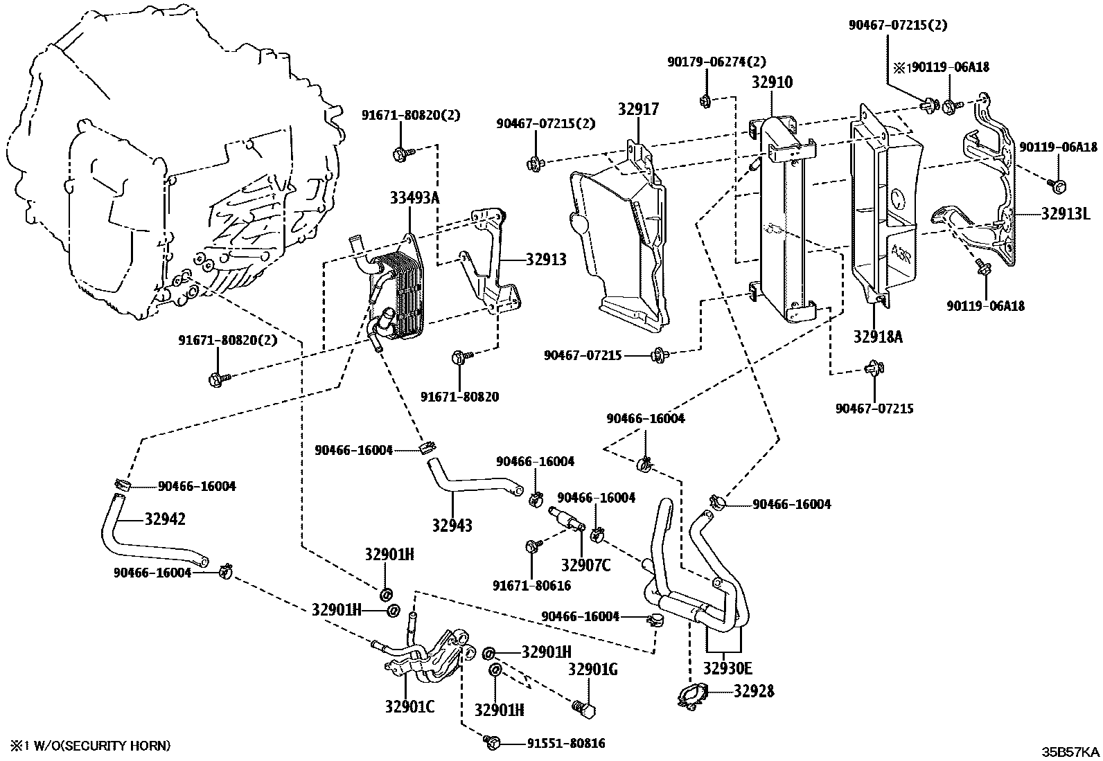 3514 — OIL COOLER & TUBE (ATM)