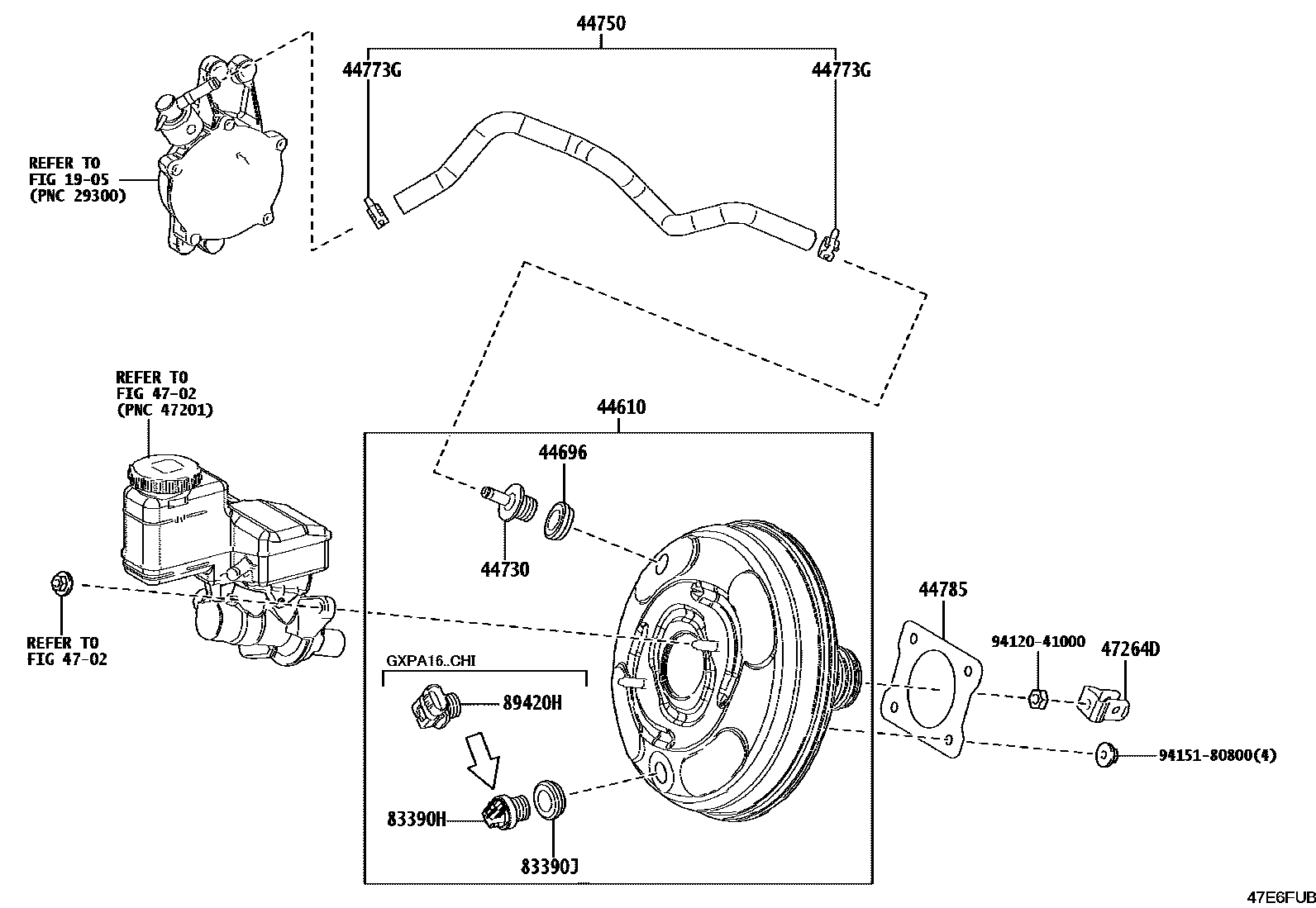 4703 — BRAKE BOOSTER & VACUUM TUBE