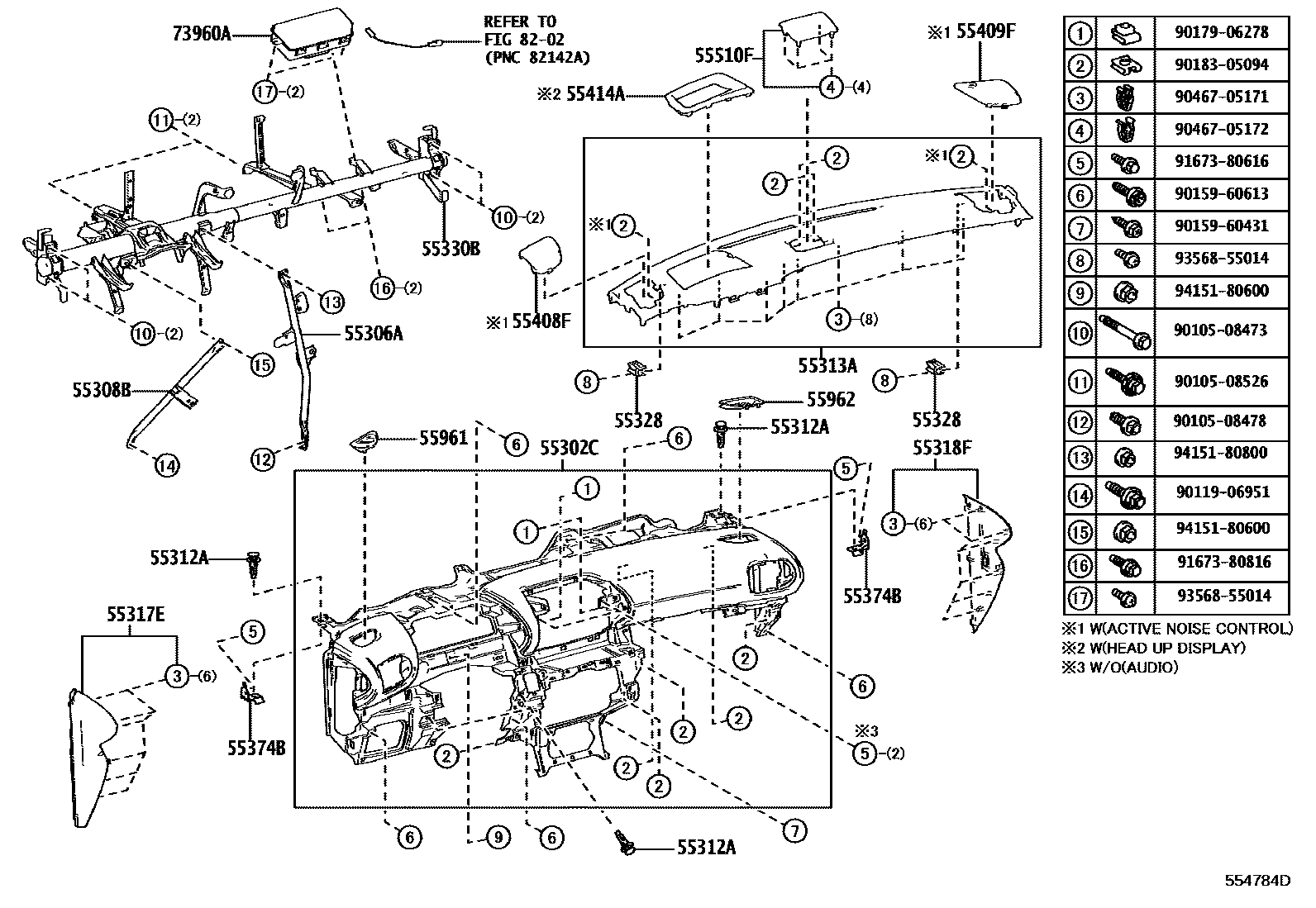 5501 — INSTRUMENT PANEL & GLOVE COMPARTMENT