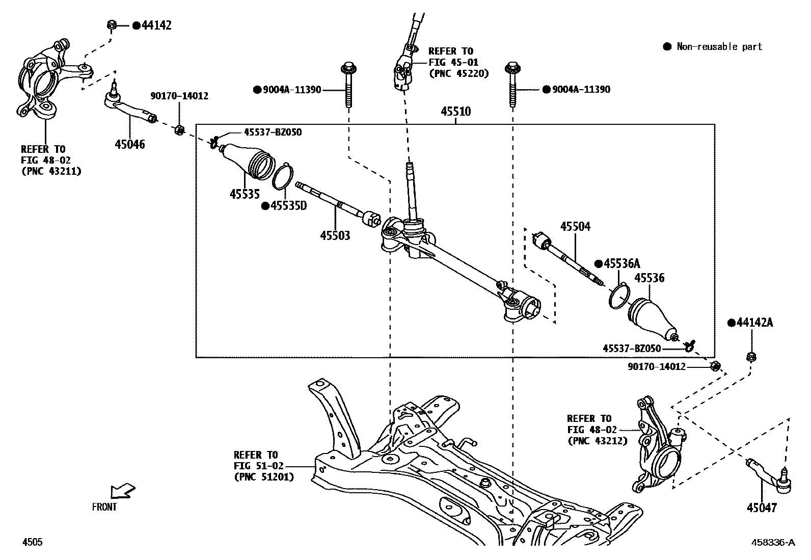 4505 — FRONT STEERING GEAR & LINK