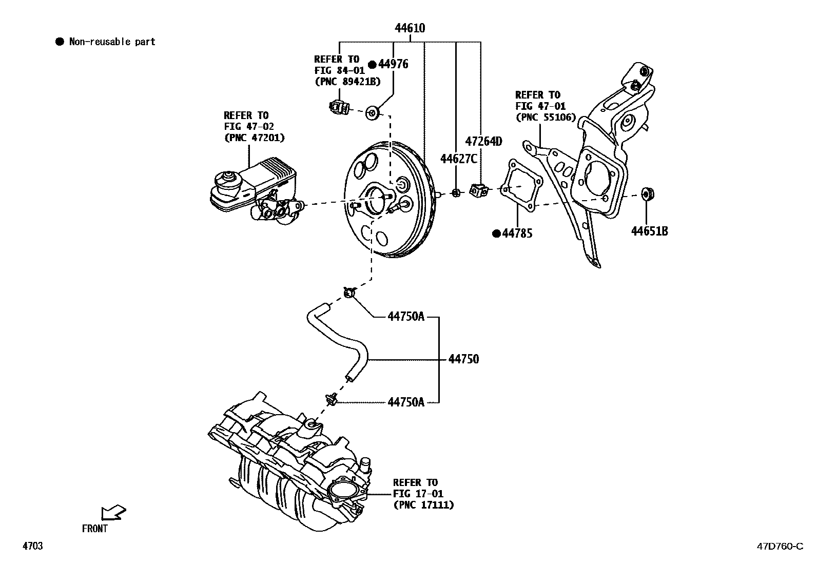 4703 — BRAKE BOOSTER & VACUUM TUBE