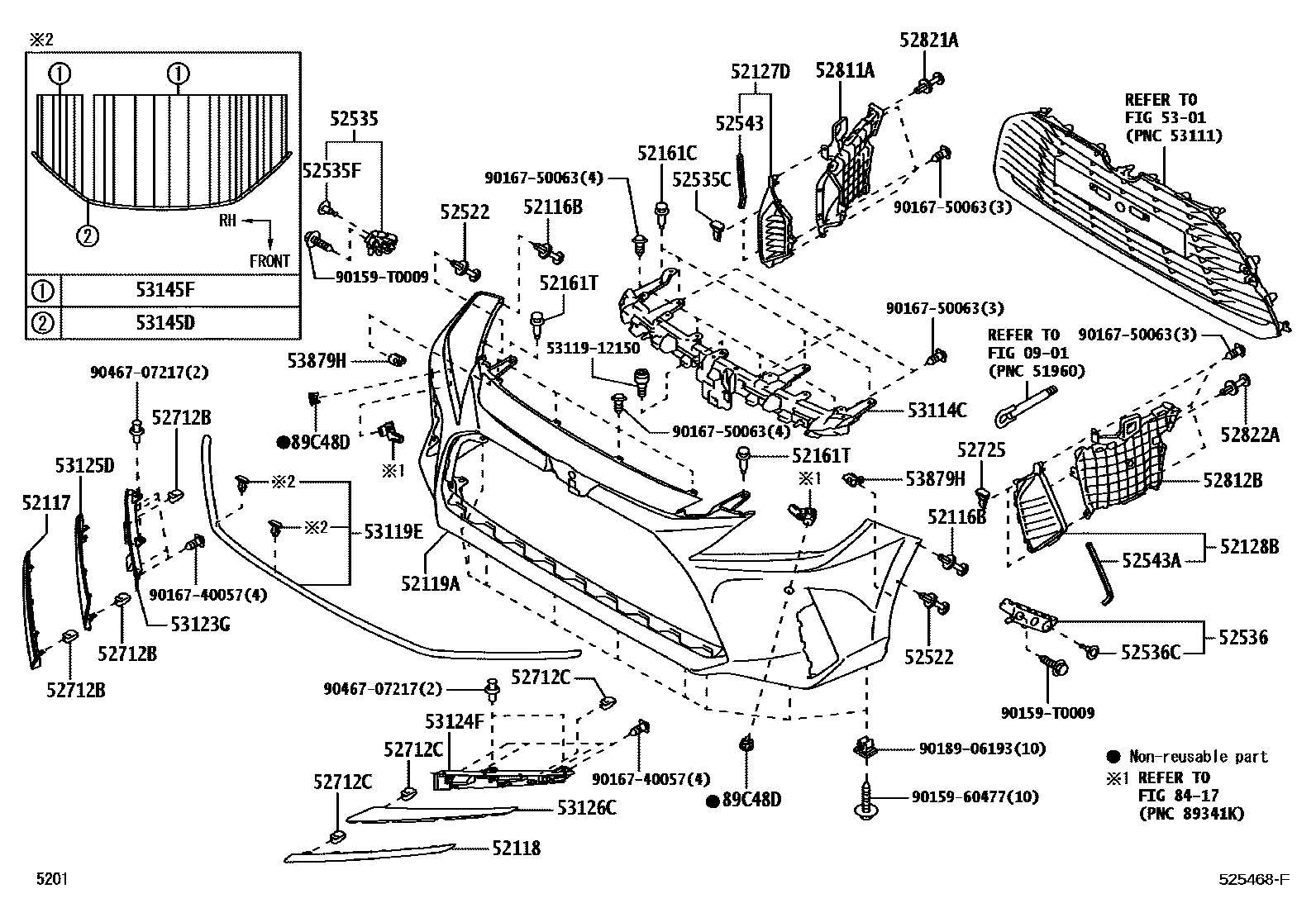 5201 — FRONT BUMPER & BUMPER STAY