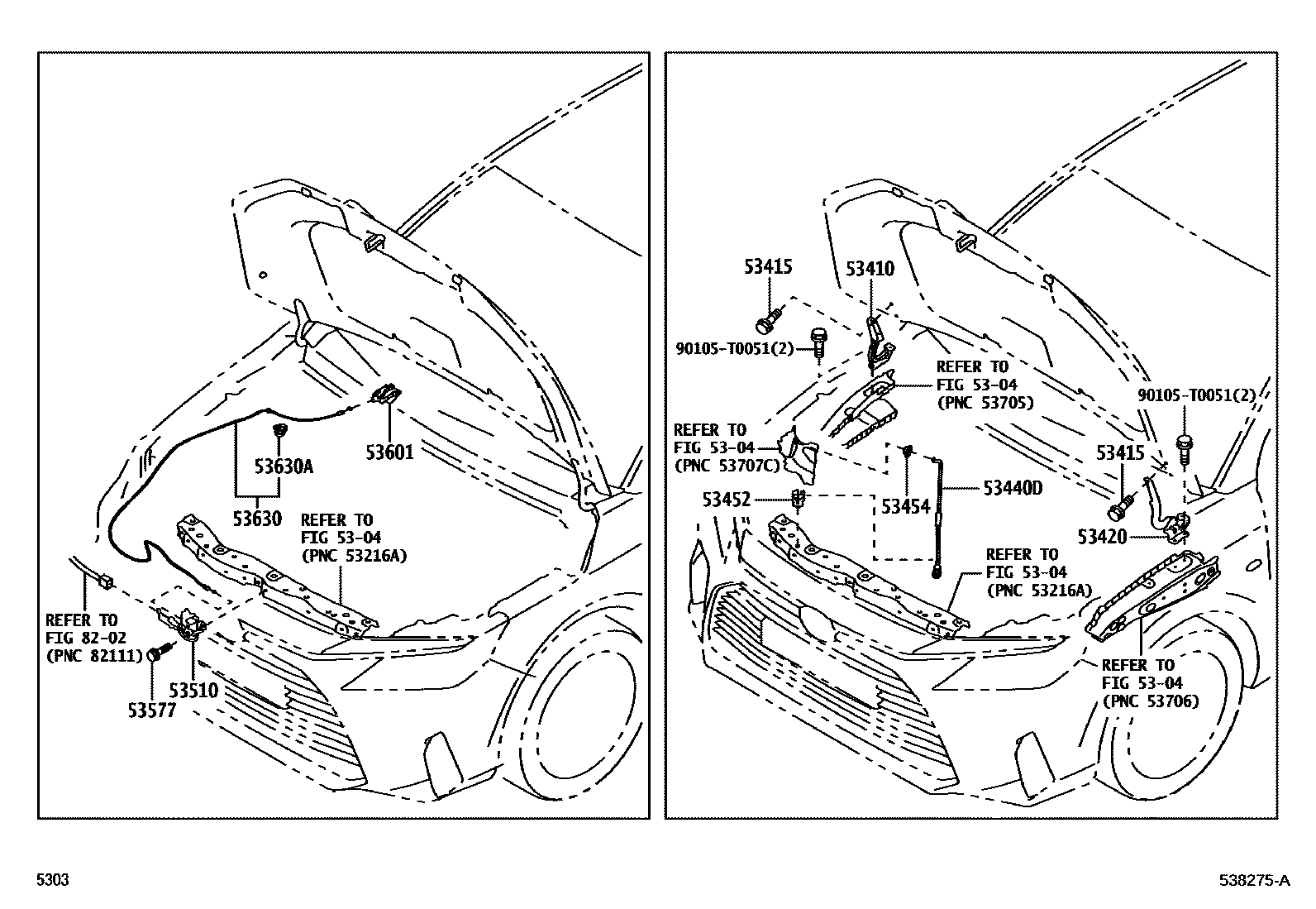 5303 — HOOD LOCK & HINGE