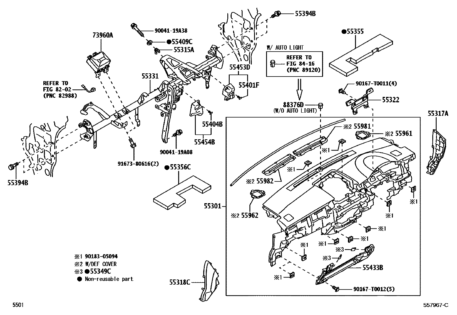5501 — INSTRUMENT PANEL & GLOVE COMPARTMENT