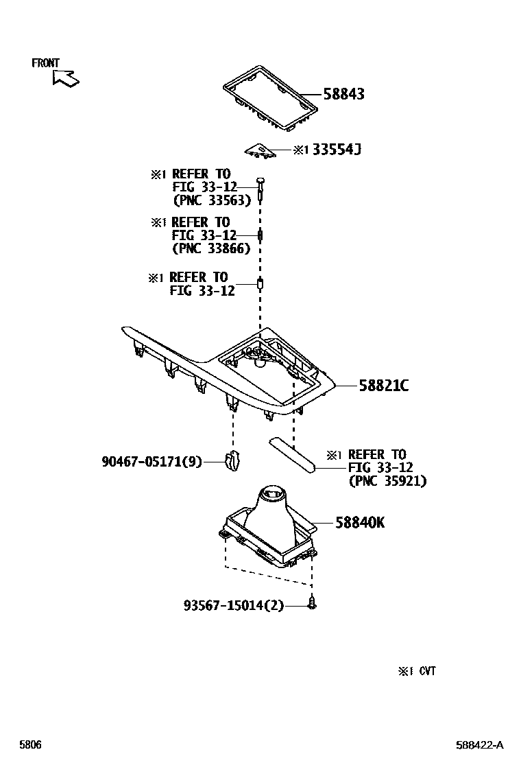 5806 — CONSOLE BOX & BRACKET