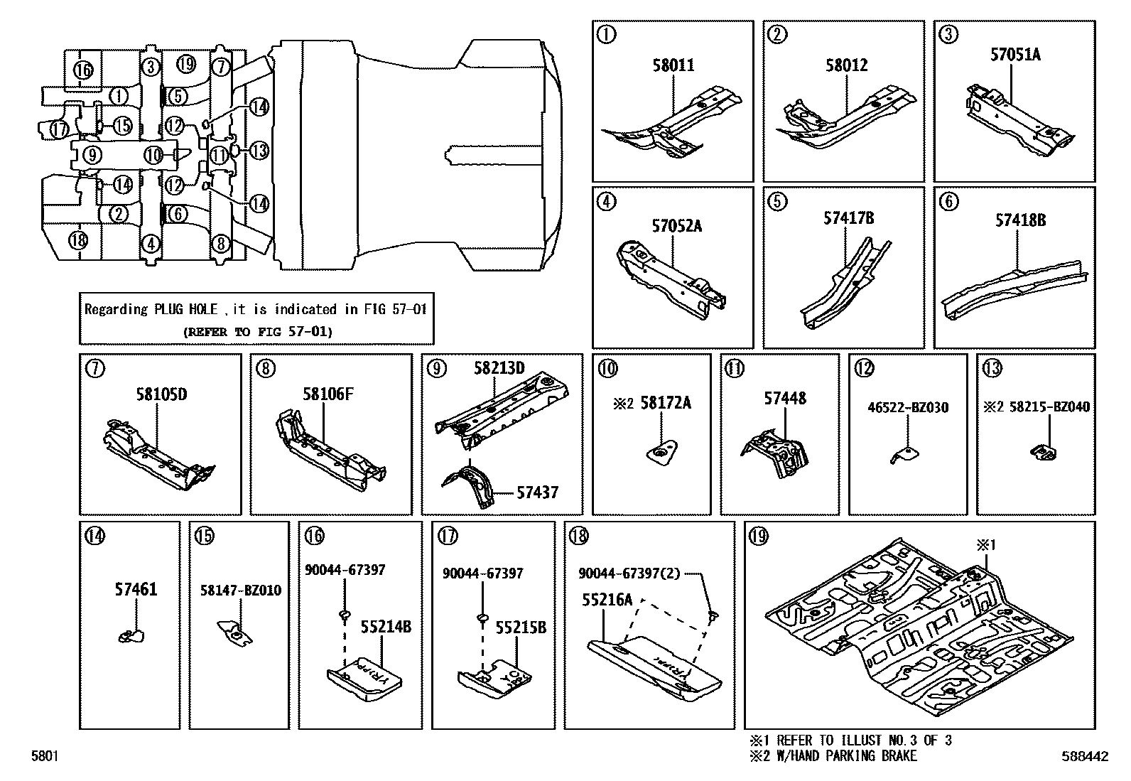 5801 — FLOOR PAN & LOWER BACK PANEL