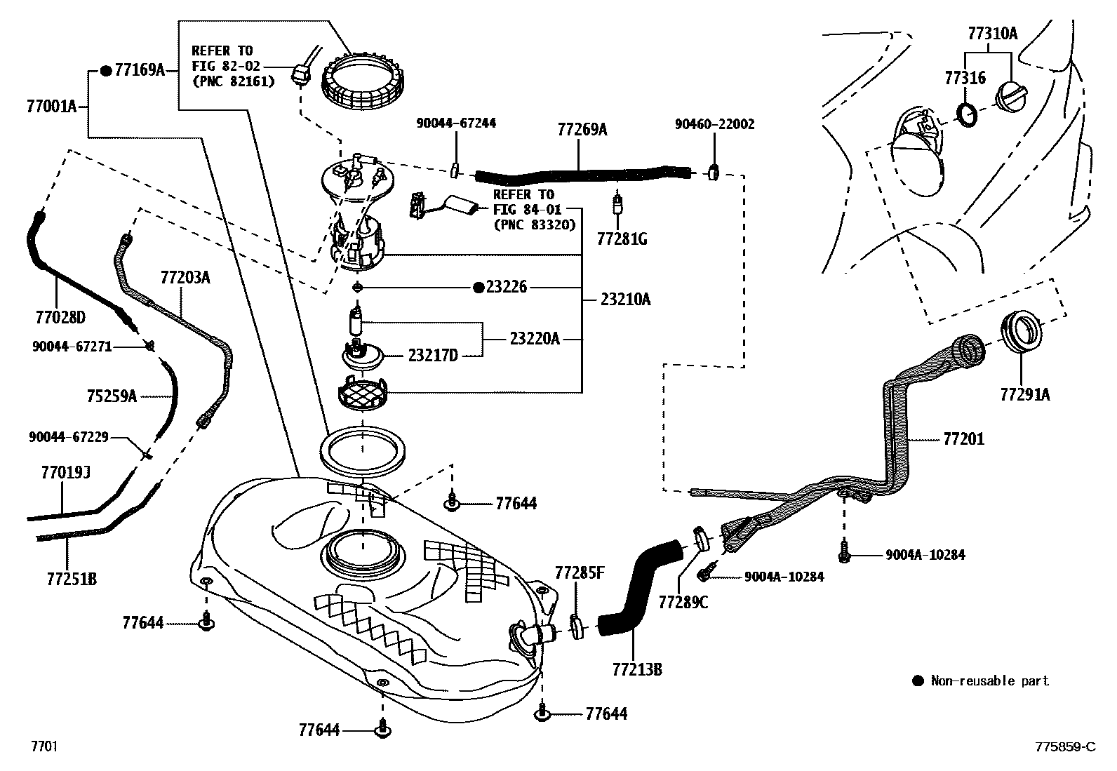 7701 — FUEL TANK & TUBE