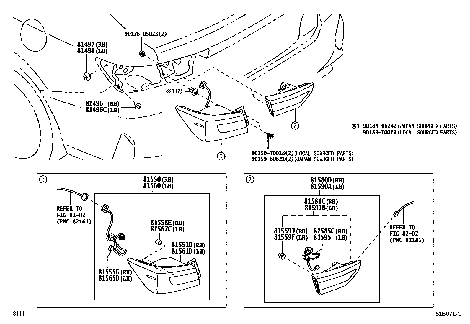 8111 — REAR COMBINATION LAMP