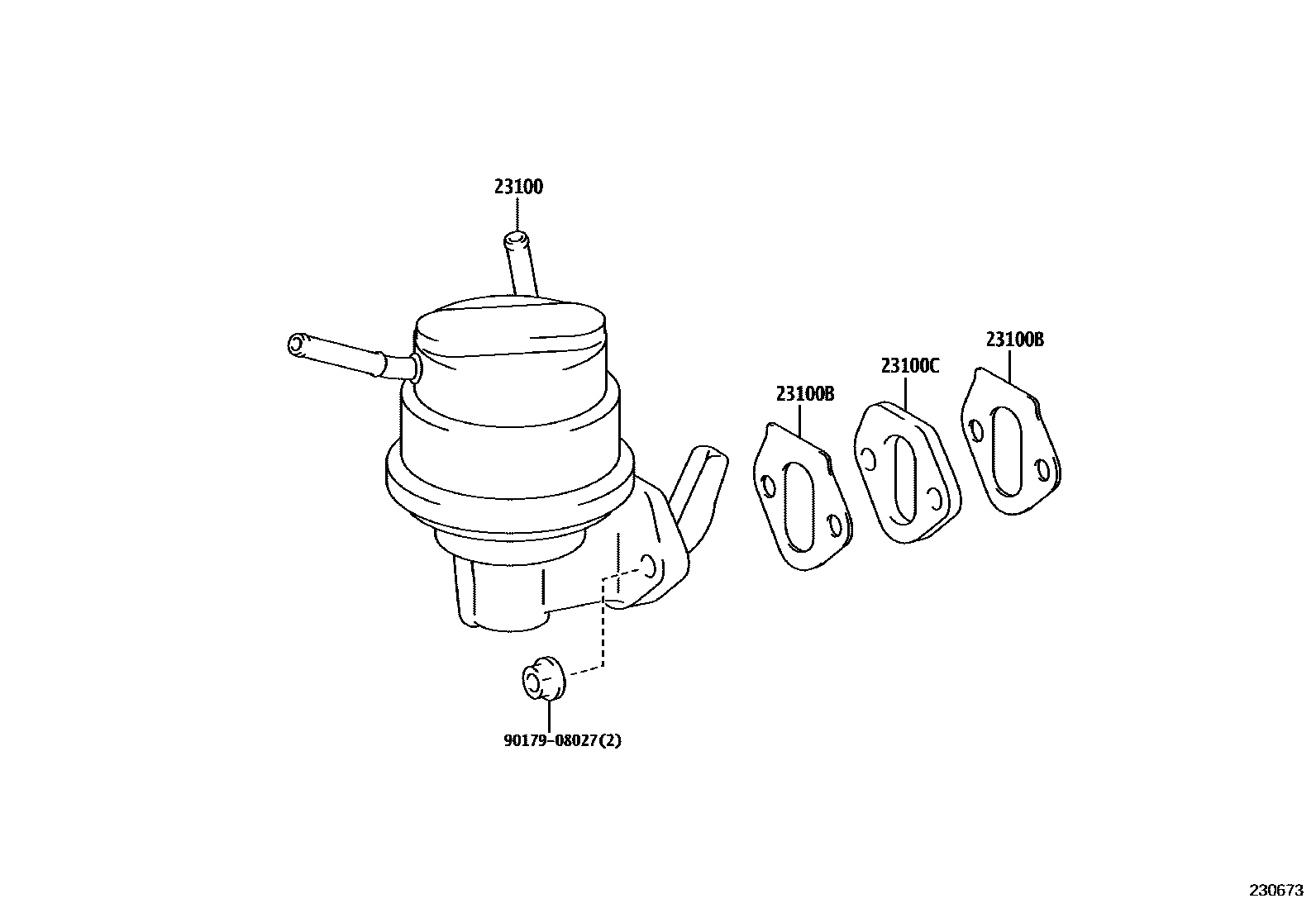 2301 — FUEL PUMP & PIPE