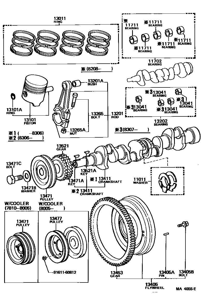 1301 — CRANKSHAFT & PISTON