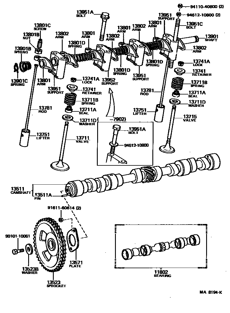 1302 — CAMSHAFT & VALVE