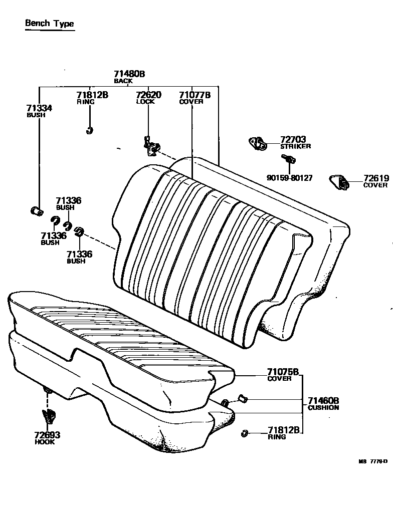 7102 — REAR SEAT & SEAT TRACK