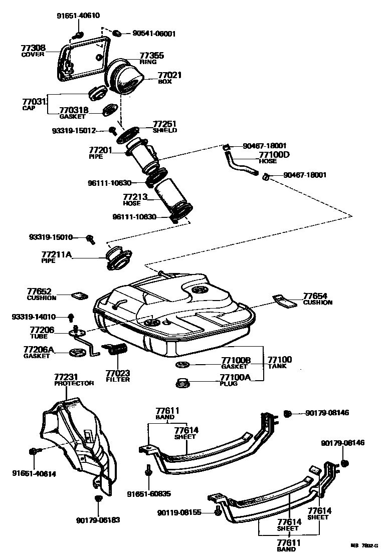 7701 — FUEL TANK & TUBE