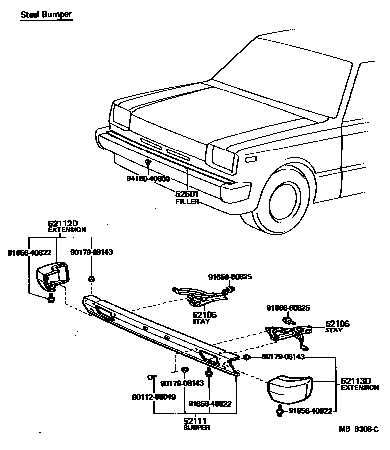 5201 — FRONT BUMPER & BUMPER STAY