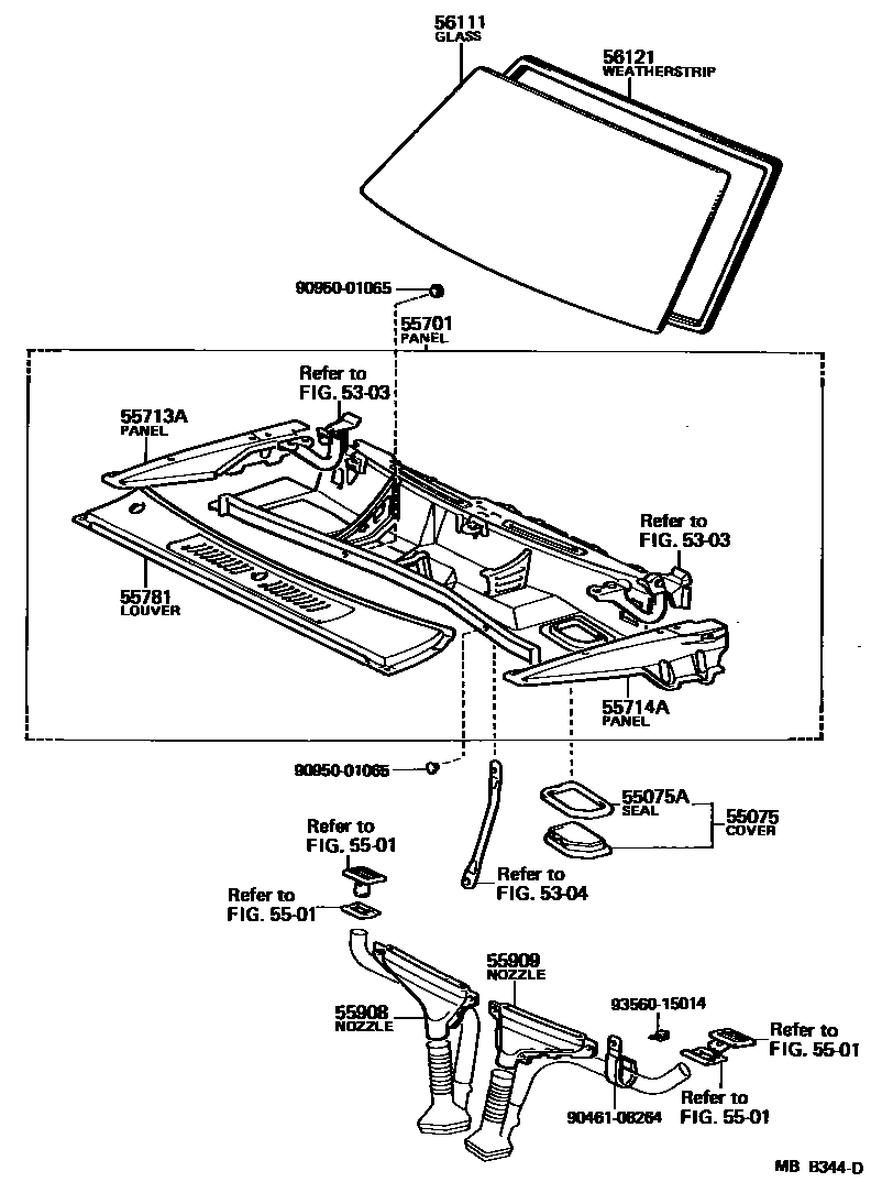 5503 — COWL PANEL & WINDSHIELD GLASS