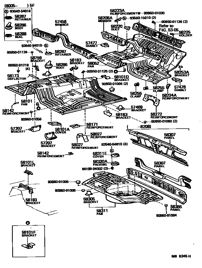 5801 — FLOOR PAN & LOWER BACK PANEL