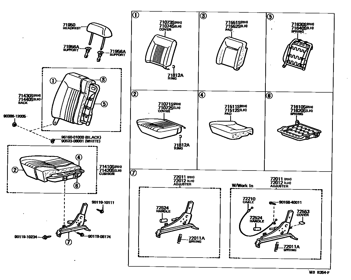 7101 — FRONT SEAT & SEAT TRACK